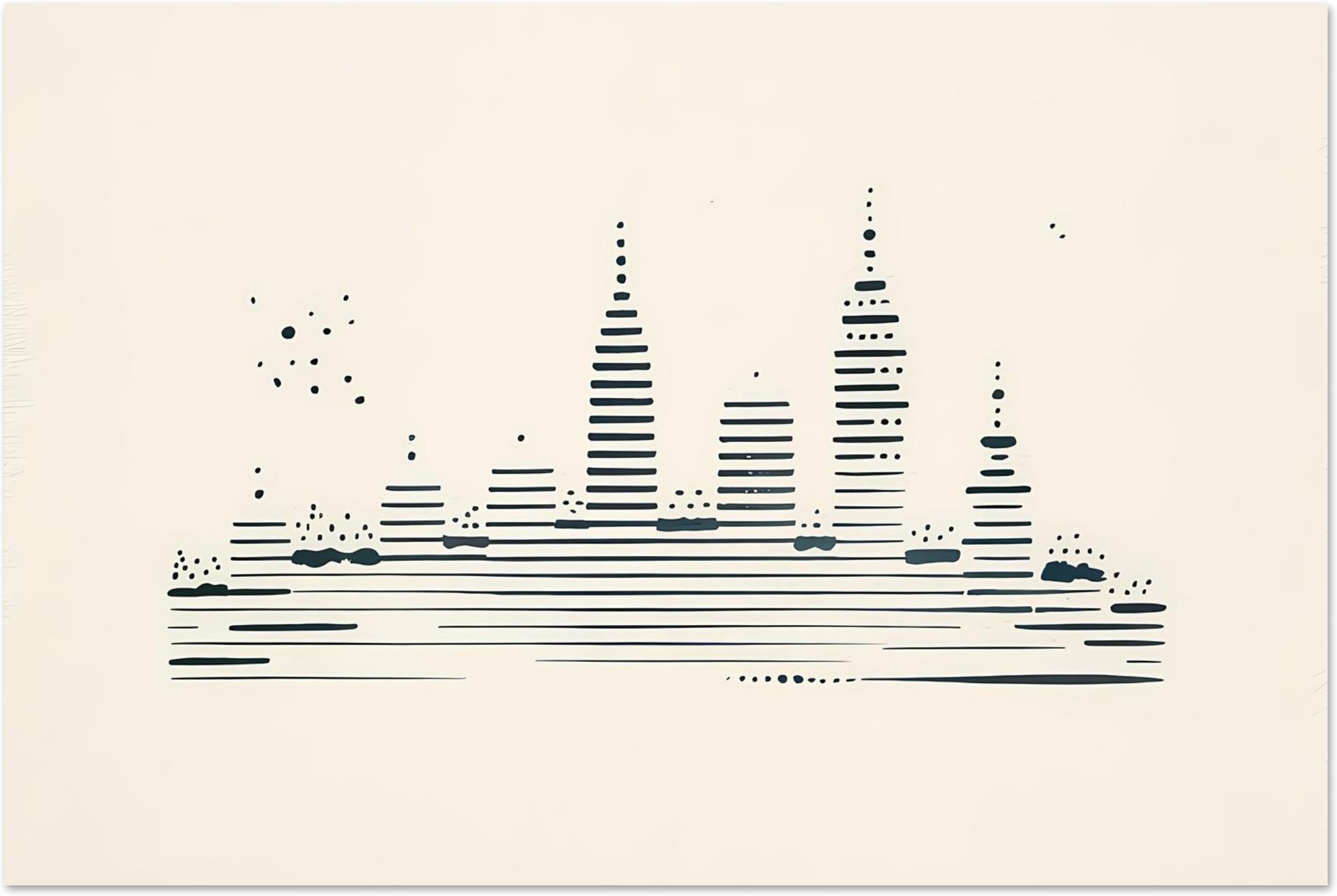 Minimalism - City Silhouette art print