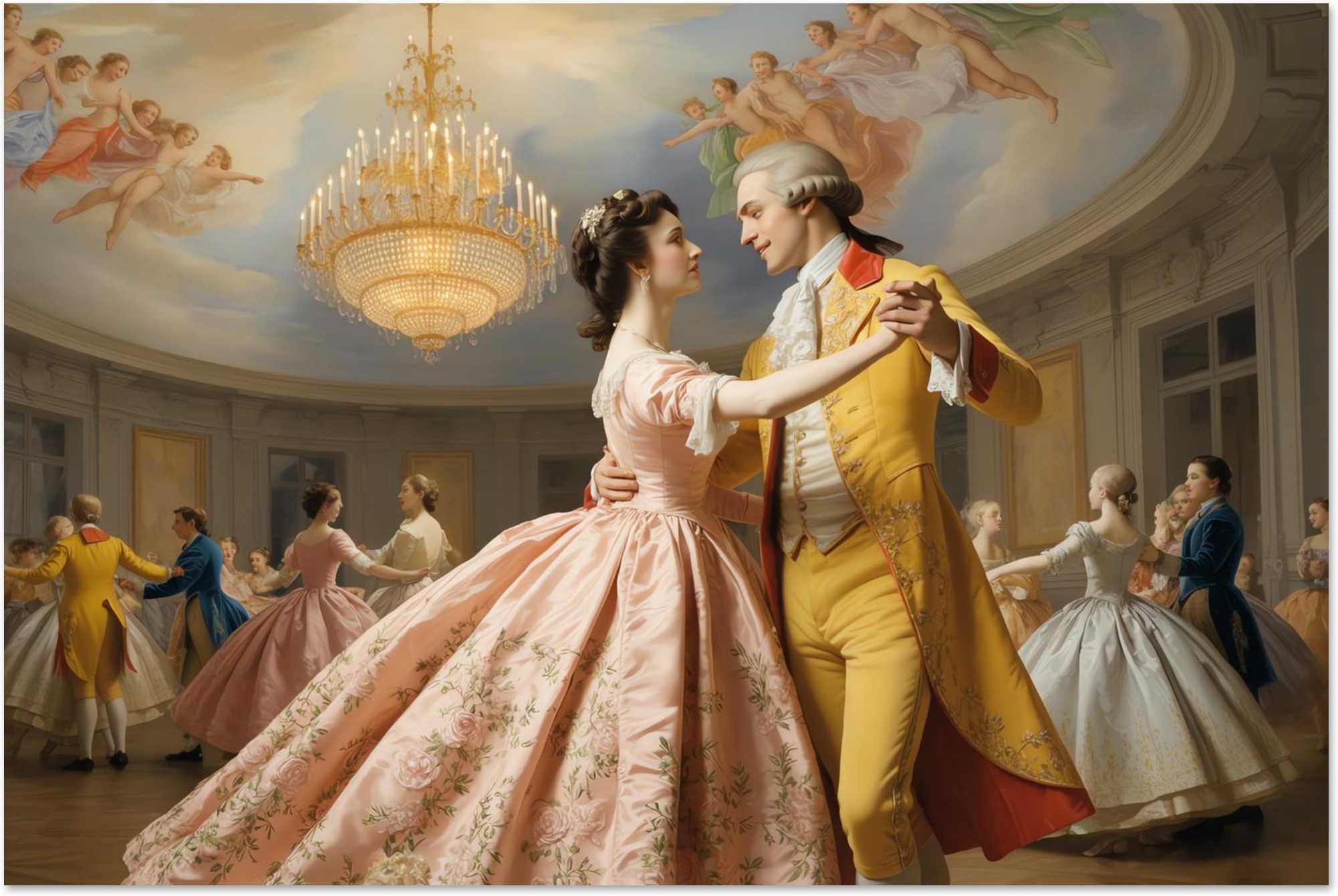 Rococo Style Art Dance art print