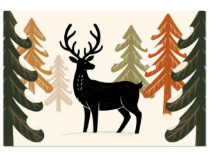 scandinavian style deer