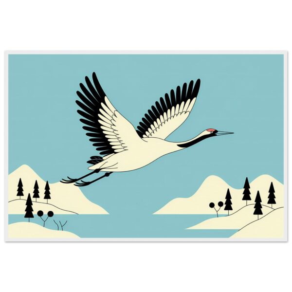 Japandi Style - Flying Crane