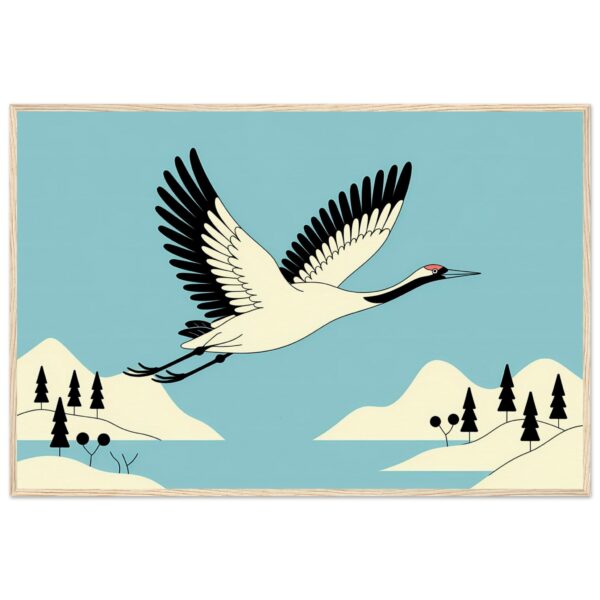 Japandi Style - Flying Crane