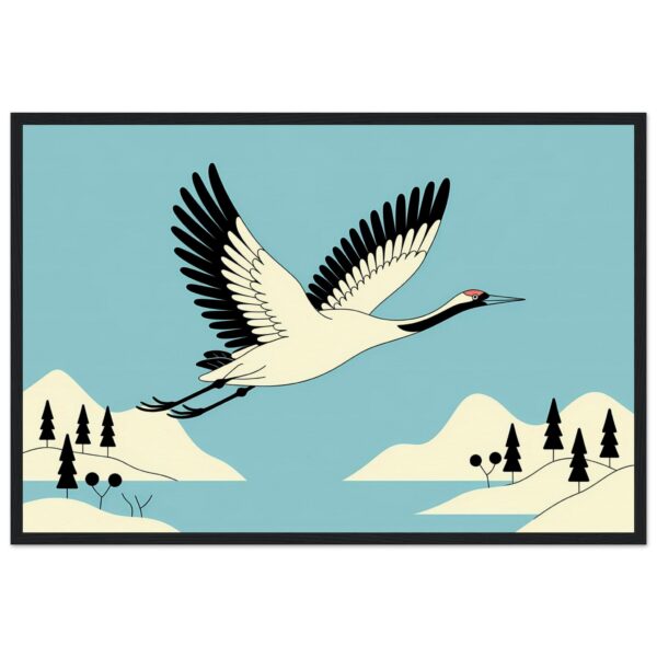 Japandi Style - Flying Crane