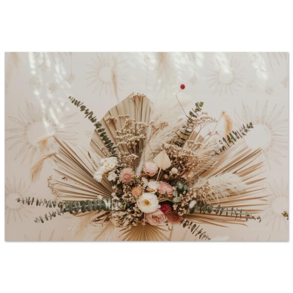 Boho Style Dried Flower Art